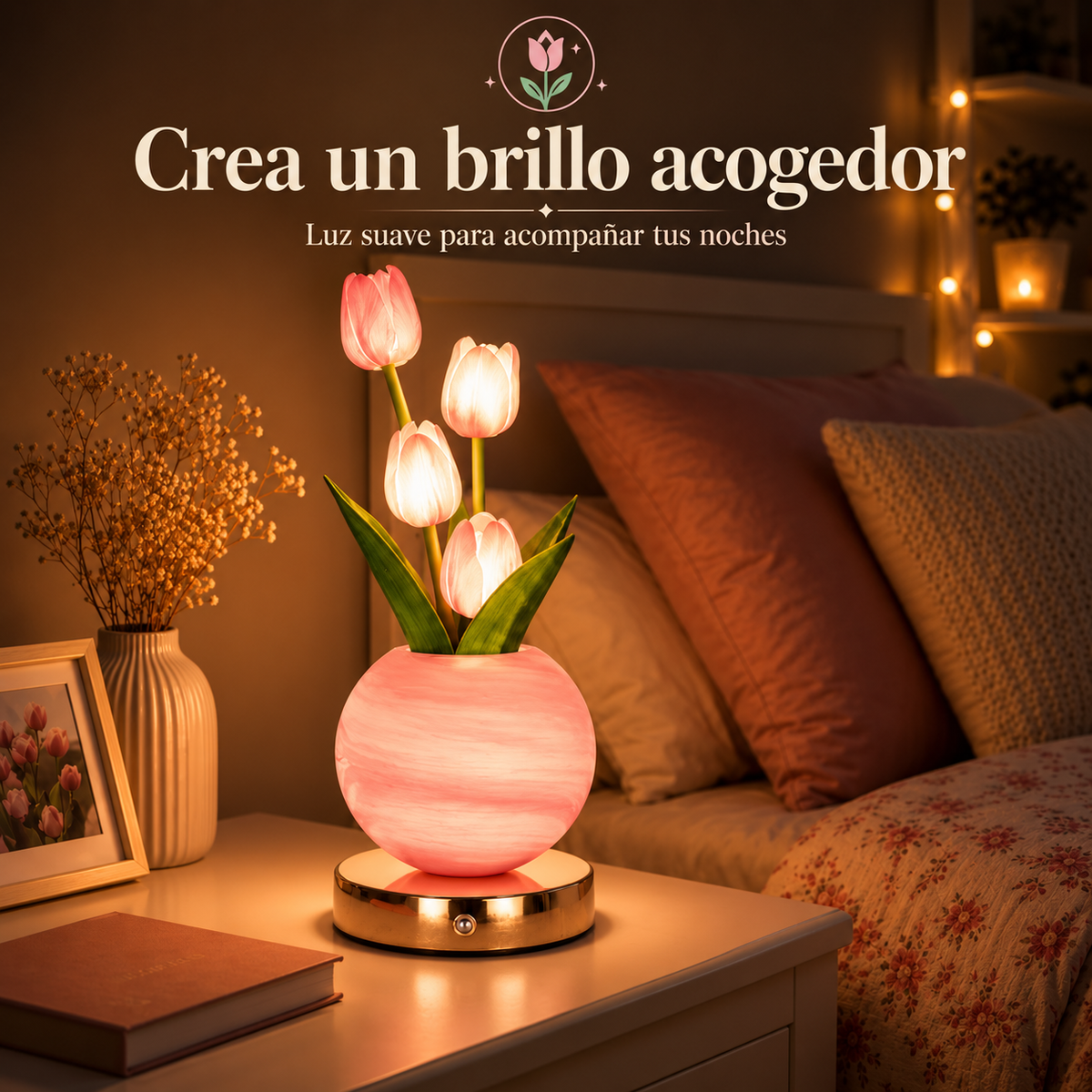 Lampara de Tulipanes Led Regulable